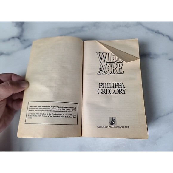 Wide Acre By Philippa Gregory Paperback - Picture 3 of 10